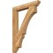 Ekena Millwork Balboa Slat Rough Sawn Bracket, Western Red Cedar, 4"W x 30"D x 42"H BKT04X30X42BOA06RWR - alternate 1